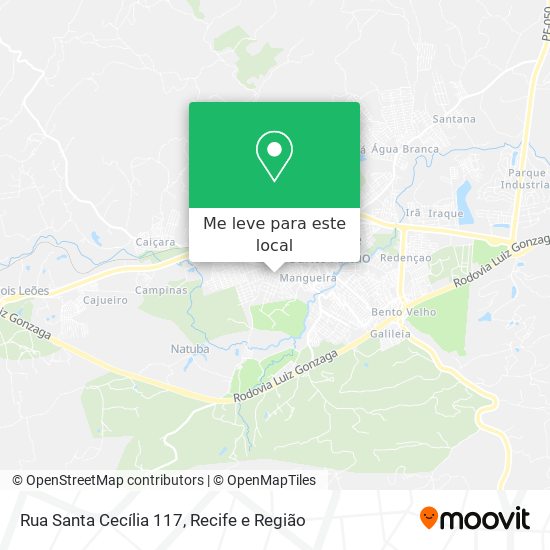 Rua Santa Cecília 117 mapa