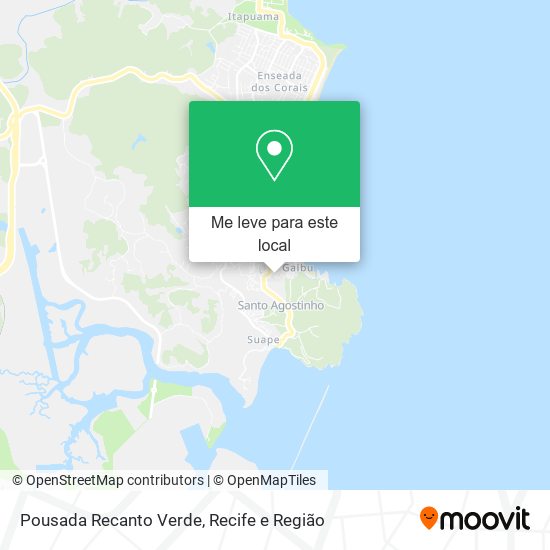 Pousada Recanto Verde mapa