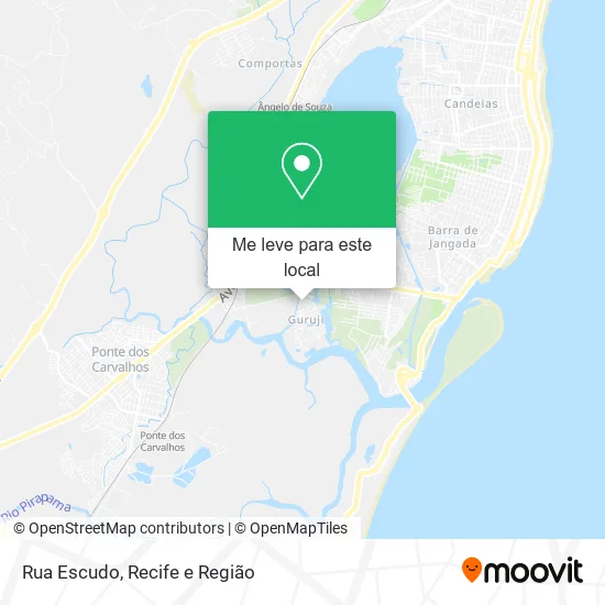 Rua Escudo mapa