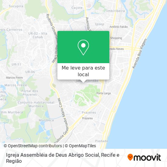 Igreja Assembléia de Deus Abrigo Social mapa