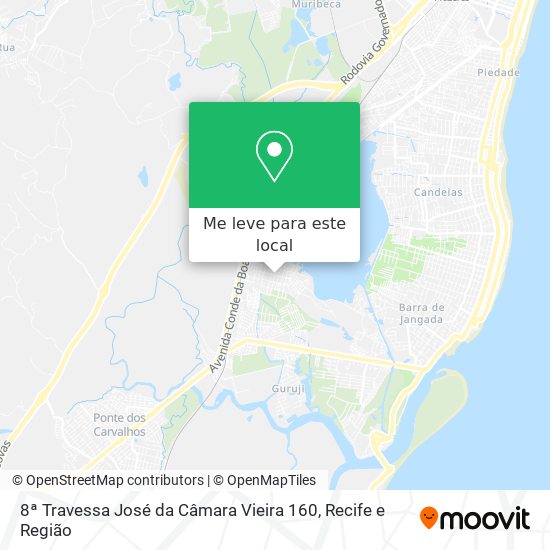8ª Travessa José da Câmara Vieira 160 mapa