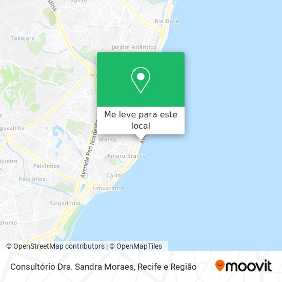 Consultório Dra. Sandra Moraes mapa