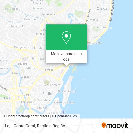 Loja Cobra Coral mapa