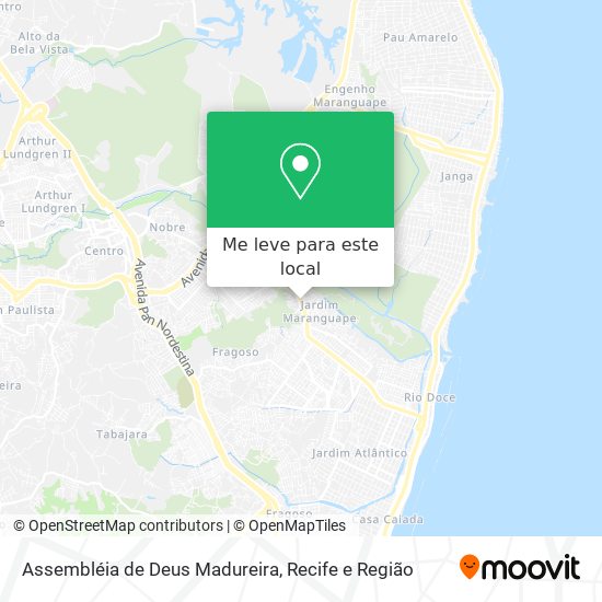 Assembléia de Deus Madureira mapa