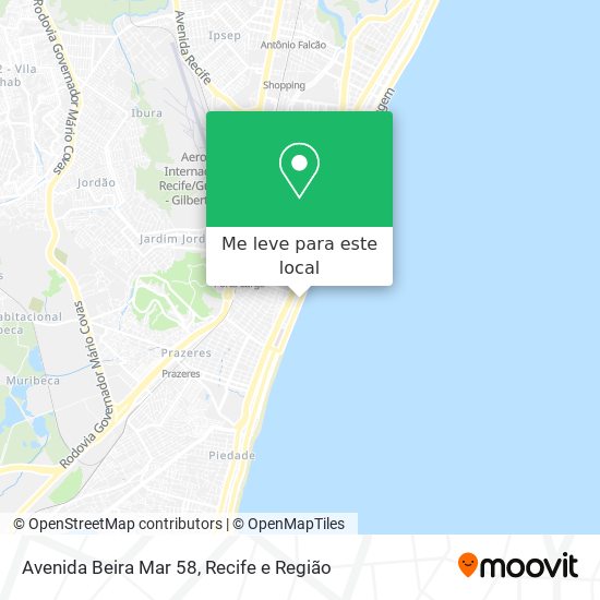 Avenida Beira Mar 58 mapa