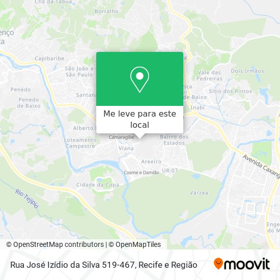 Rua José Izídio da Silva 519-467 mapa