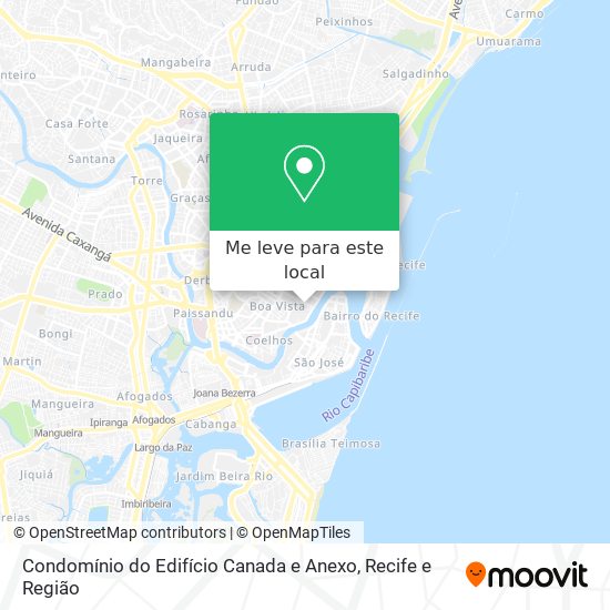Condomínio do Edifício Canada e Anexo mapa