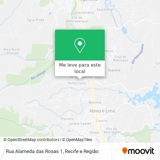 Rua Alameda das Rosas 1 mapa