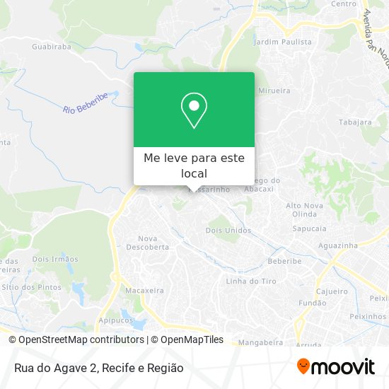 Rua do Agave 2 mapa