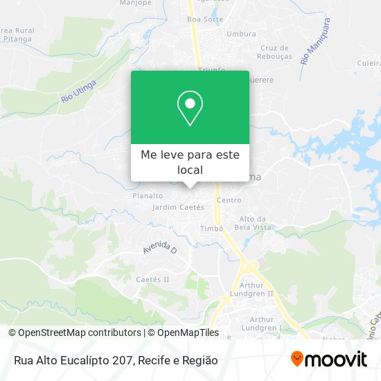 Rua Alto Eucalípto 207 mapa