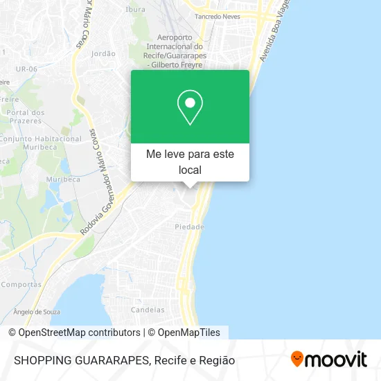 SHOPPING GUARARAPES mapa