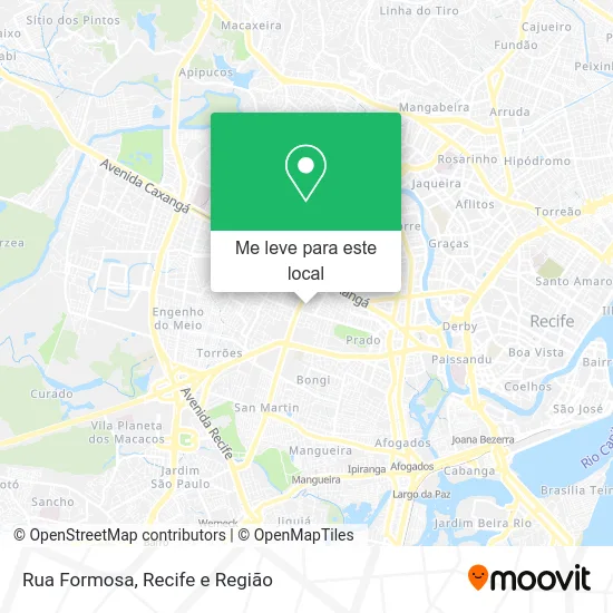 Rua Formosa mapa