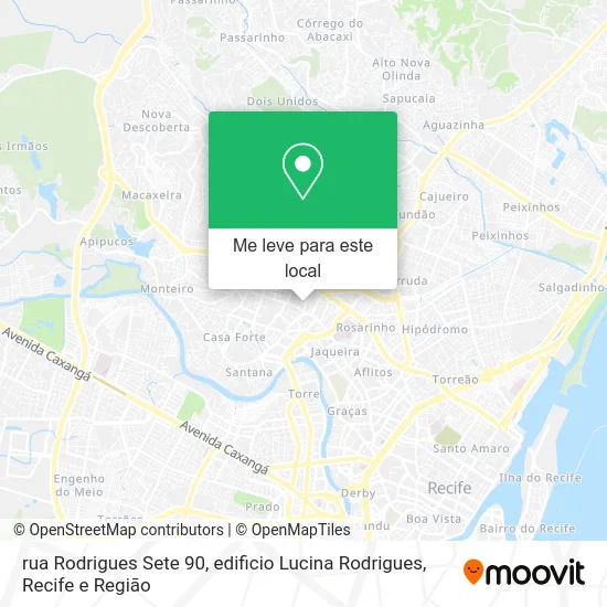 rua Rodrigues Sete 90, edificio Lucina Rodrigues mapa