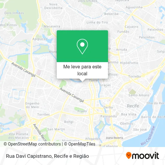 Rua Davi Capistrano mapa