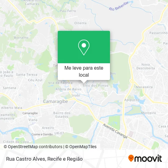 Rua Castro Alves mapa