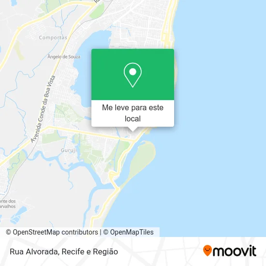 Rua Alvorada mapa