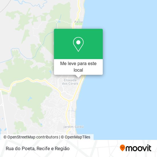 Rua do Poeta mapa