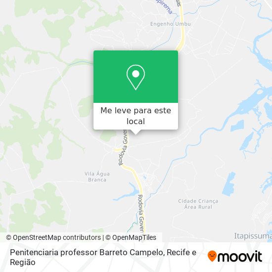 Penitenciaria professor Barreto Campelo mapa