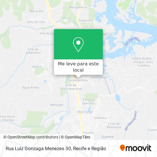Rua Luiz Gonzaga Menezes 30 mapa