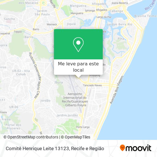 Comitê Henrique Leite 13123 mapa