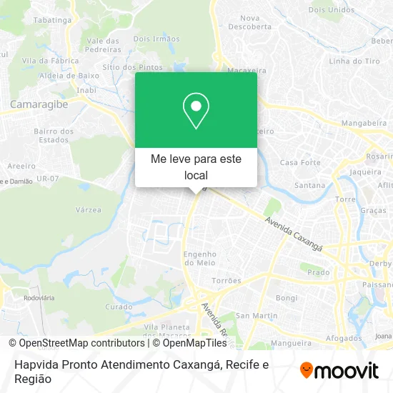 Hapvida Pronto Atendimento Caxangá mapa