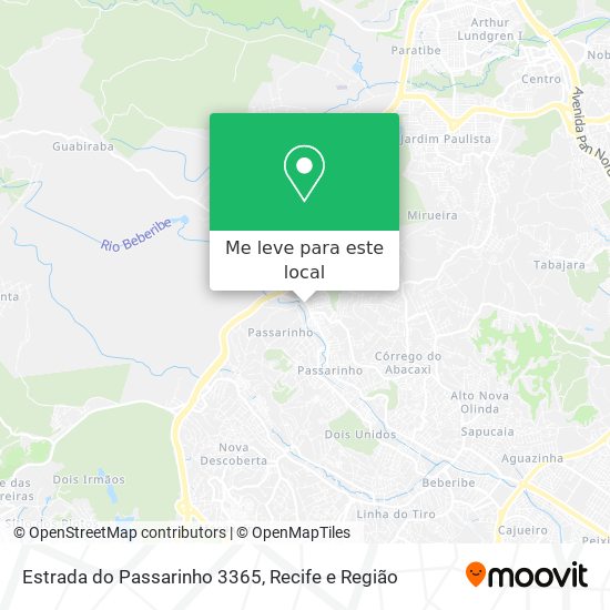 Estrada do Passarinho 3365 mapa
