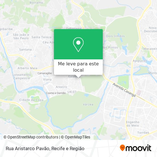 Rua Aristarco Pavão mapa