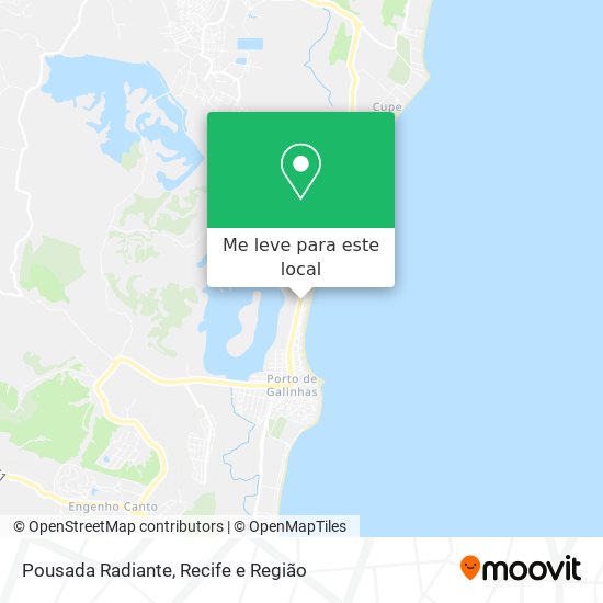 Pousada Radiante mapa