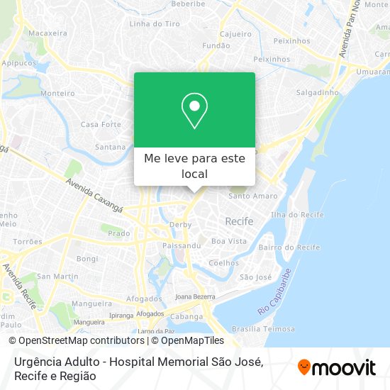 Urgência Adulto - Hospital Memorial São José mapa