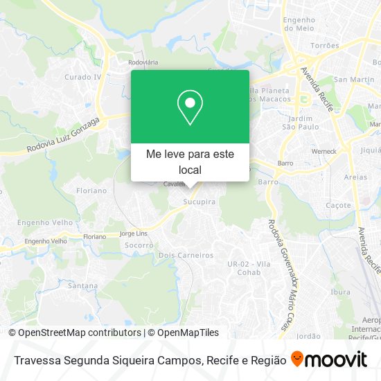 Travessa Segunda Siqueira Campos mapa