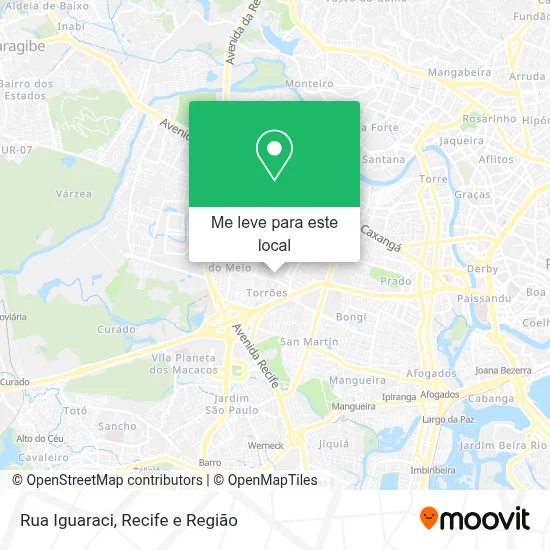 Rua Iguaraci mapa