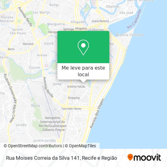 Rua Moises Correia da Silva 141 mapa