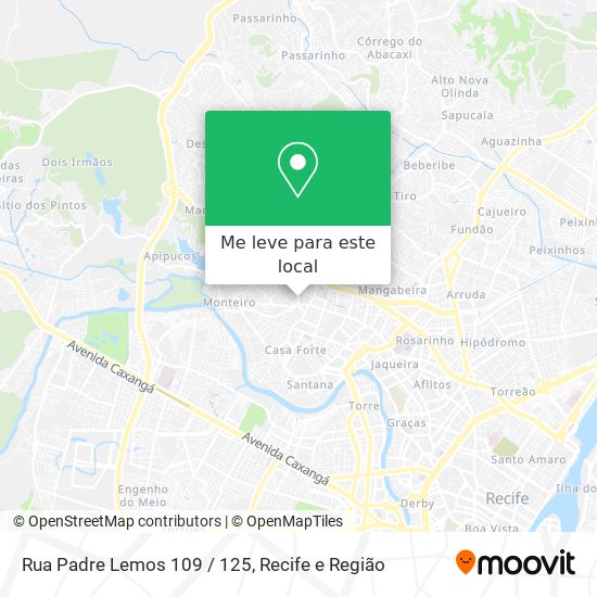 Rua Padre Lemos 109 / 125 mapa