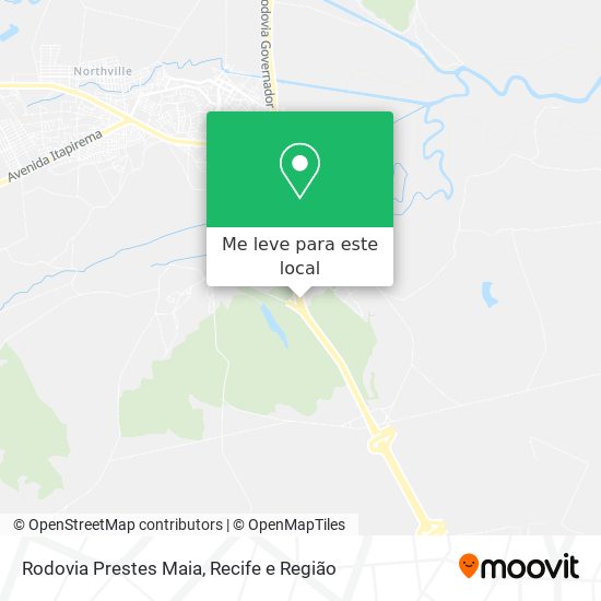 Rodovia Prestes Maia mapa
