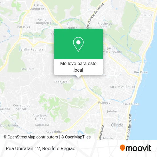 Rua Ubiratan 12 mapa