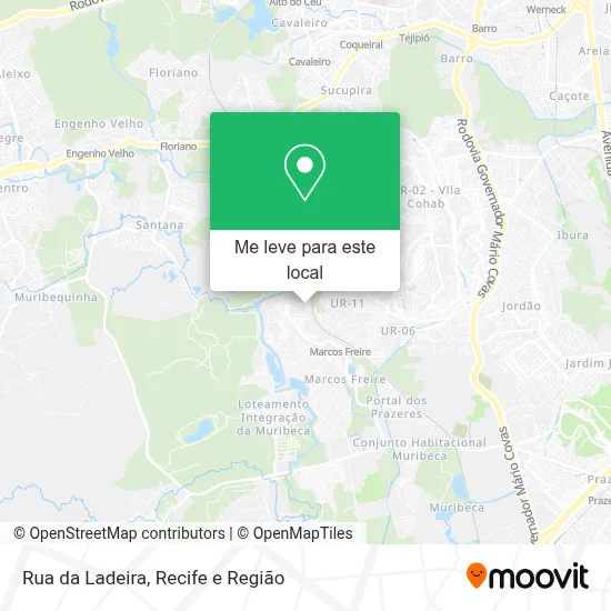 Rua da Ladeira mapa