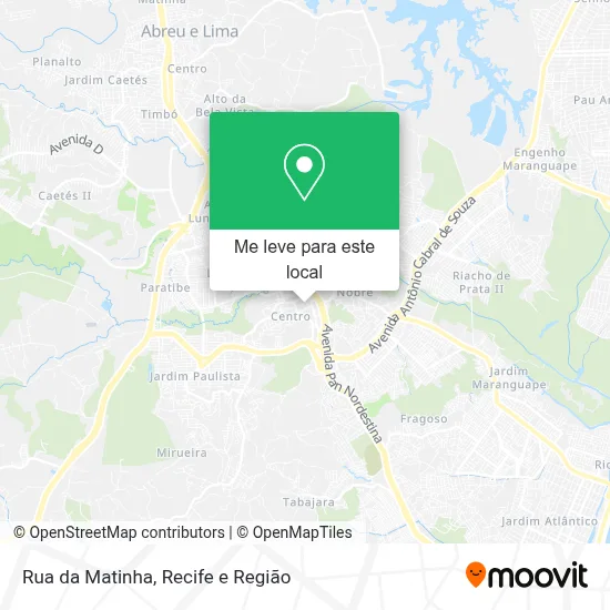 Rua da Matinha mapa