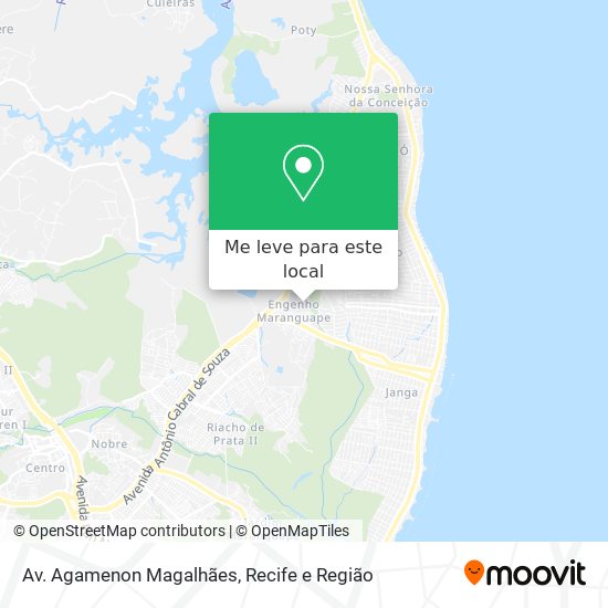 Av. Agamenon Magalhães mapa