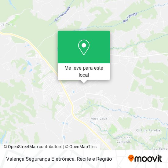 Valença Segurança Eletrônica mapa