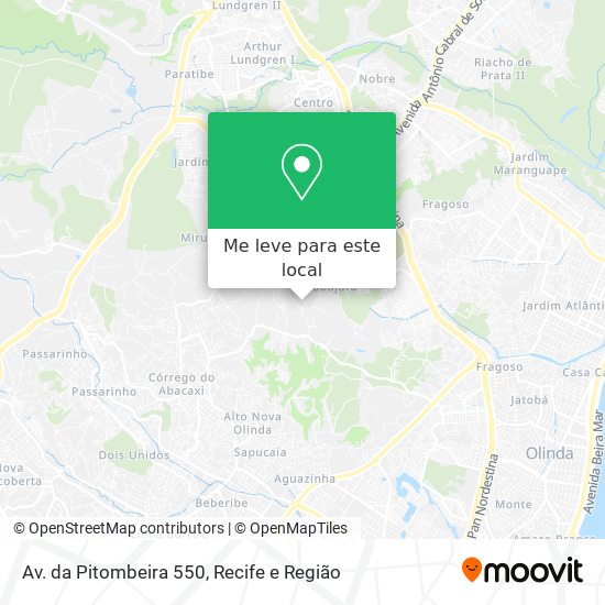 Av. da Pitombeira 550 mapa