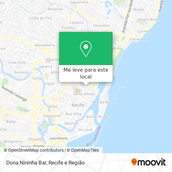 Dona Nininha Bar mapa