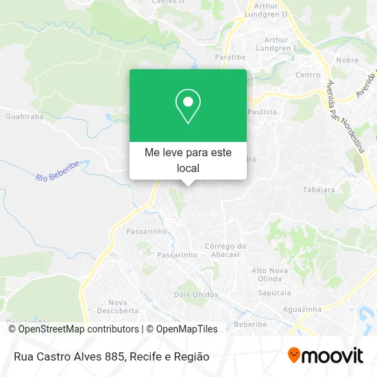 Rua Castro Alves 885 mapa