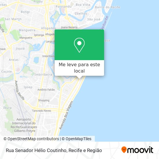 Rua Senador Hélio Coutinho mapa