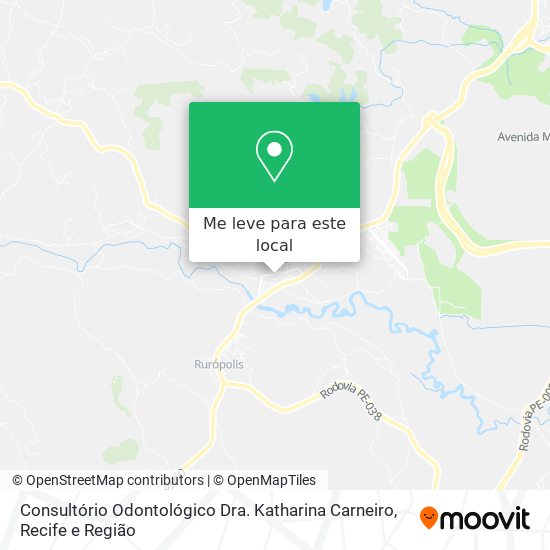 Consultório Odontológico Dra. Katharina Carneiro mapa