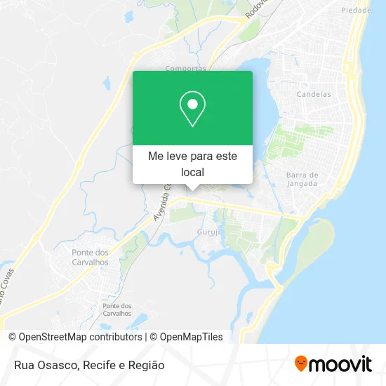 Rua Osasco mapa