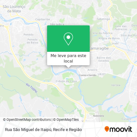 Rua São Miguel de Itaipú mapa