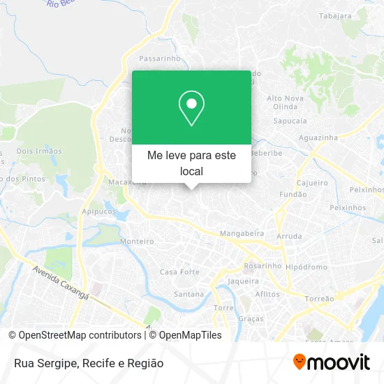 Rua Sergipe mapa