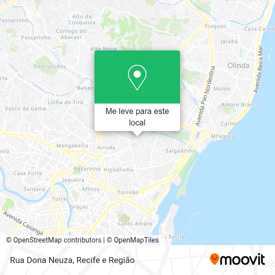 Rua Dona Neuza mapa