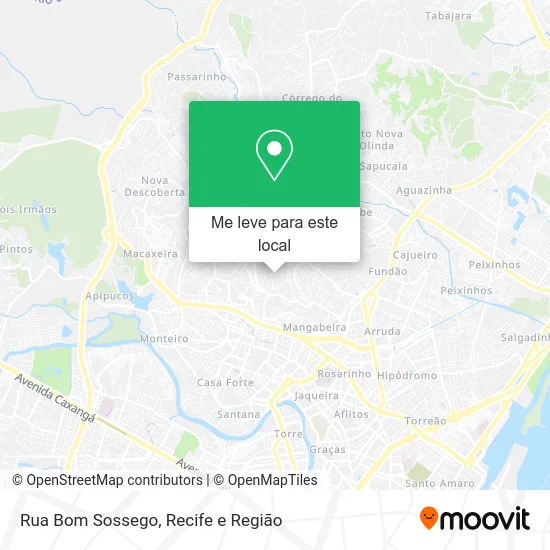 Rua Bom Sossego mapa