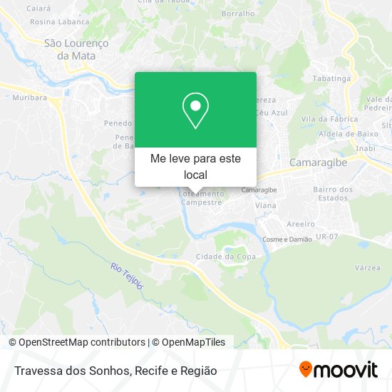 Travessa dos Sonhos mapa